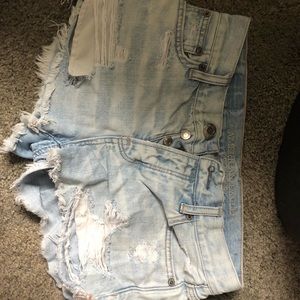 Distressed, American Eagle jean shorts